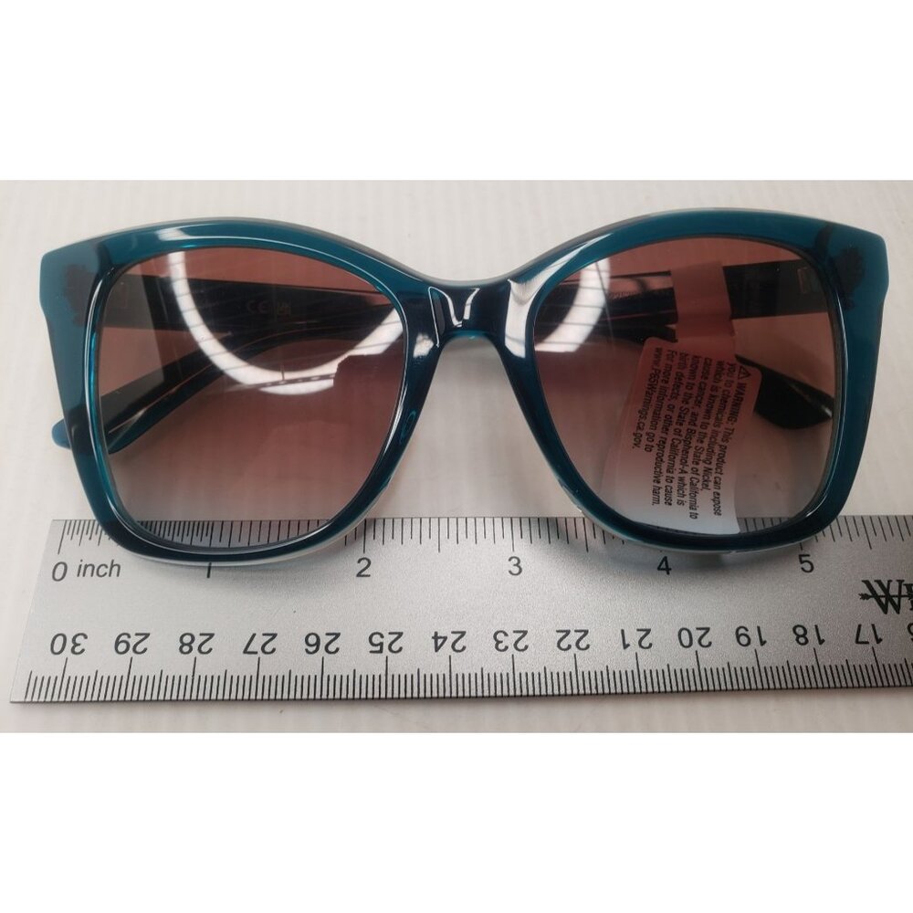 Calvin Klein Women's Rectangular Sunglasses Petrol Blue CK22530S Medium - Picture 8 of 9